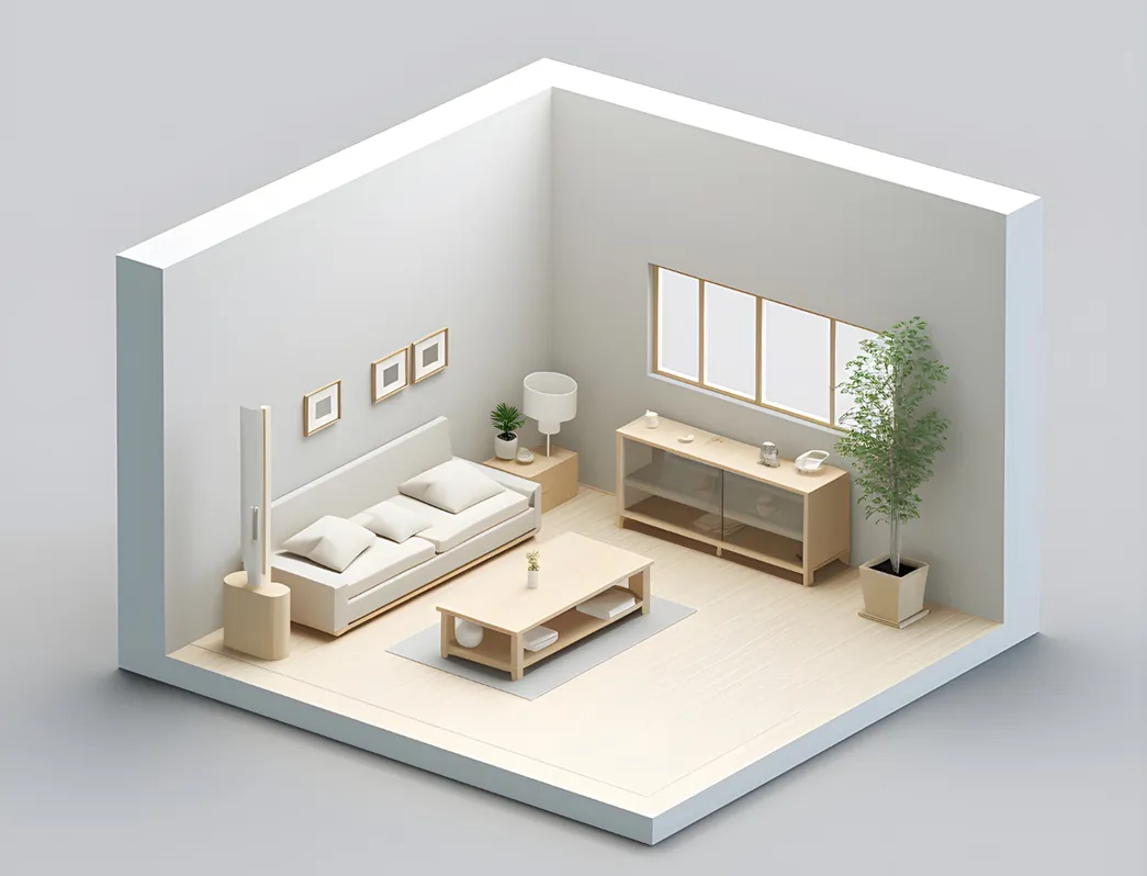 Voorbeeld van virtuele woningpresentatie